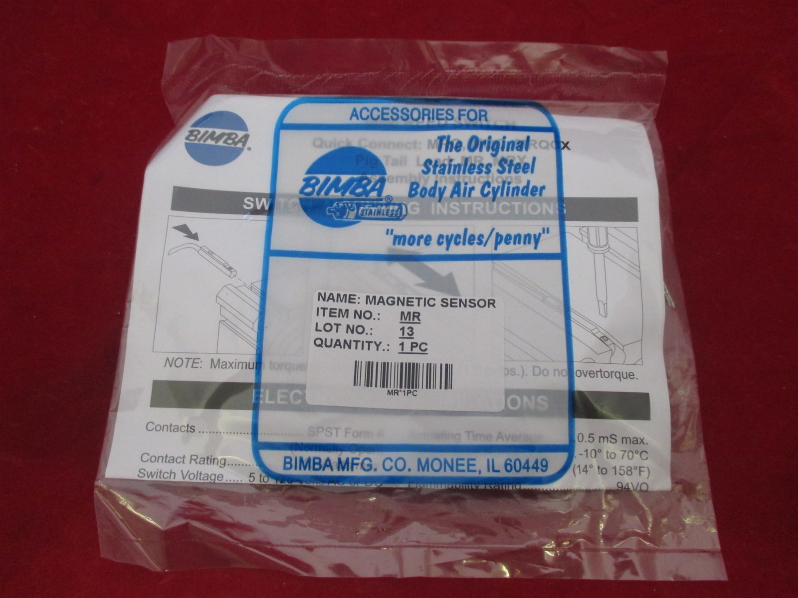Bimba Magnetic Sensor MR