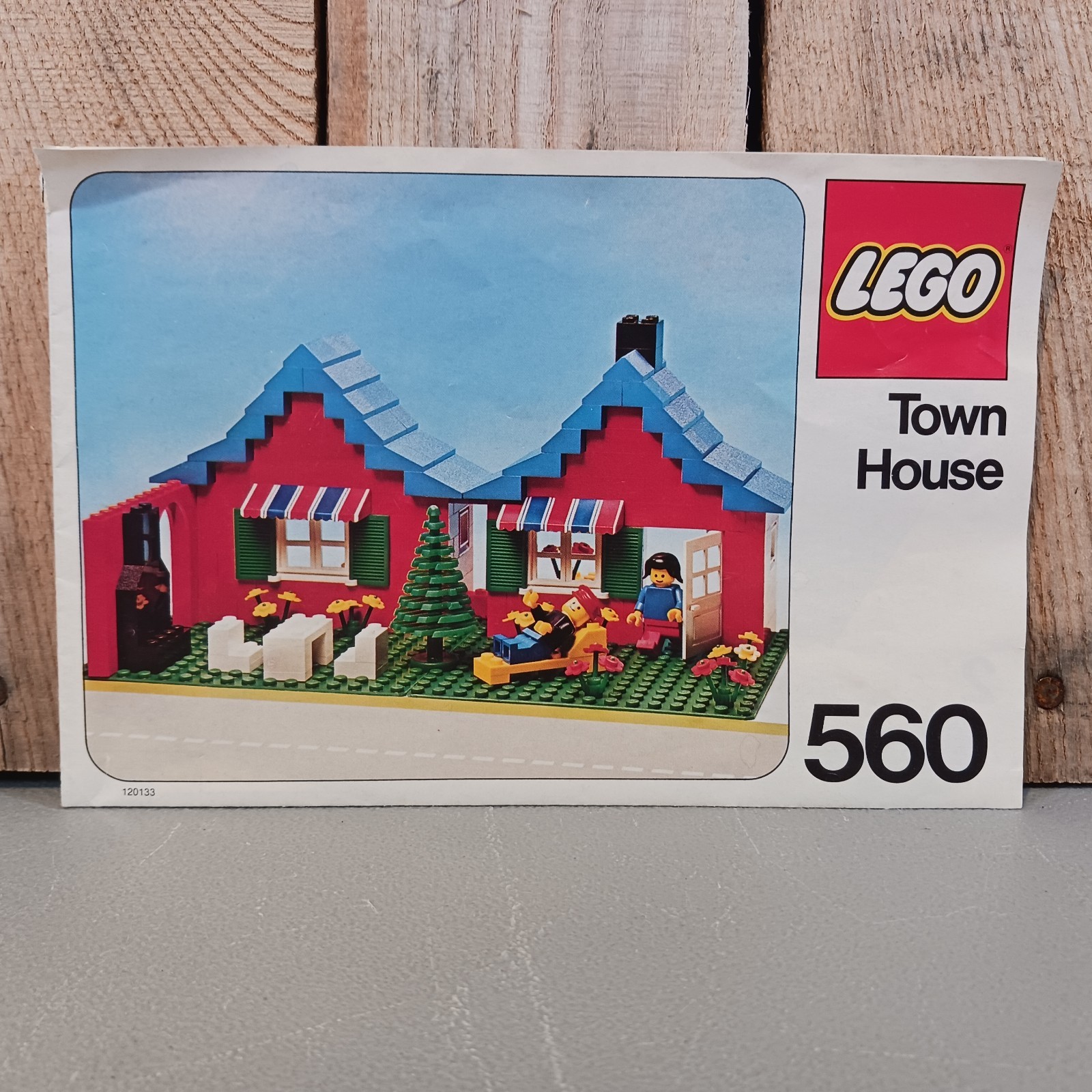 VINTAGE LEGO TOWN HOUSE #560 - LEGOLAND TOWN SYSTEM BOX & INSTRUCTIONS ONLY