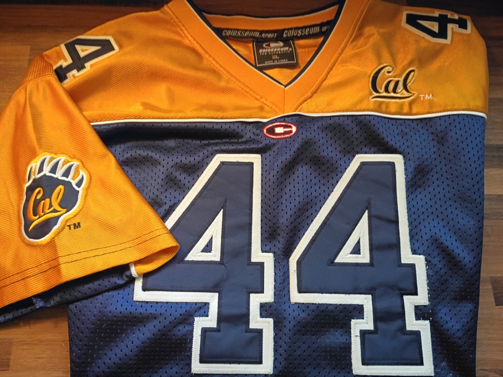 VTG Colosseum Athletics UC Berkeley-Cal Golden Bears Football Jersey Sz XL - #44 VTG Colosseum Athletics UC Berkeley-Cal Golden Bears Football Jersey Sz XL - #44