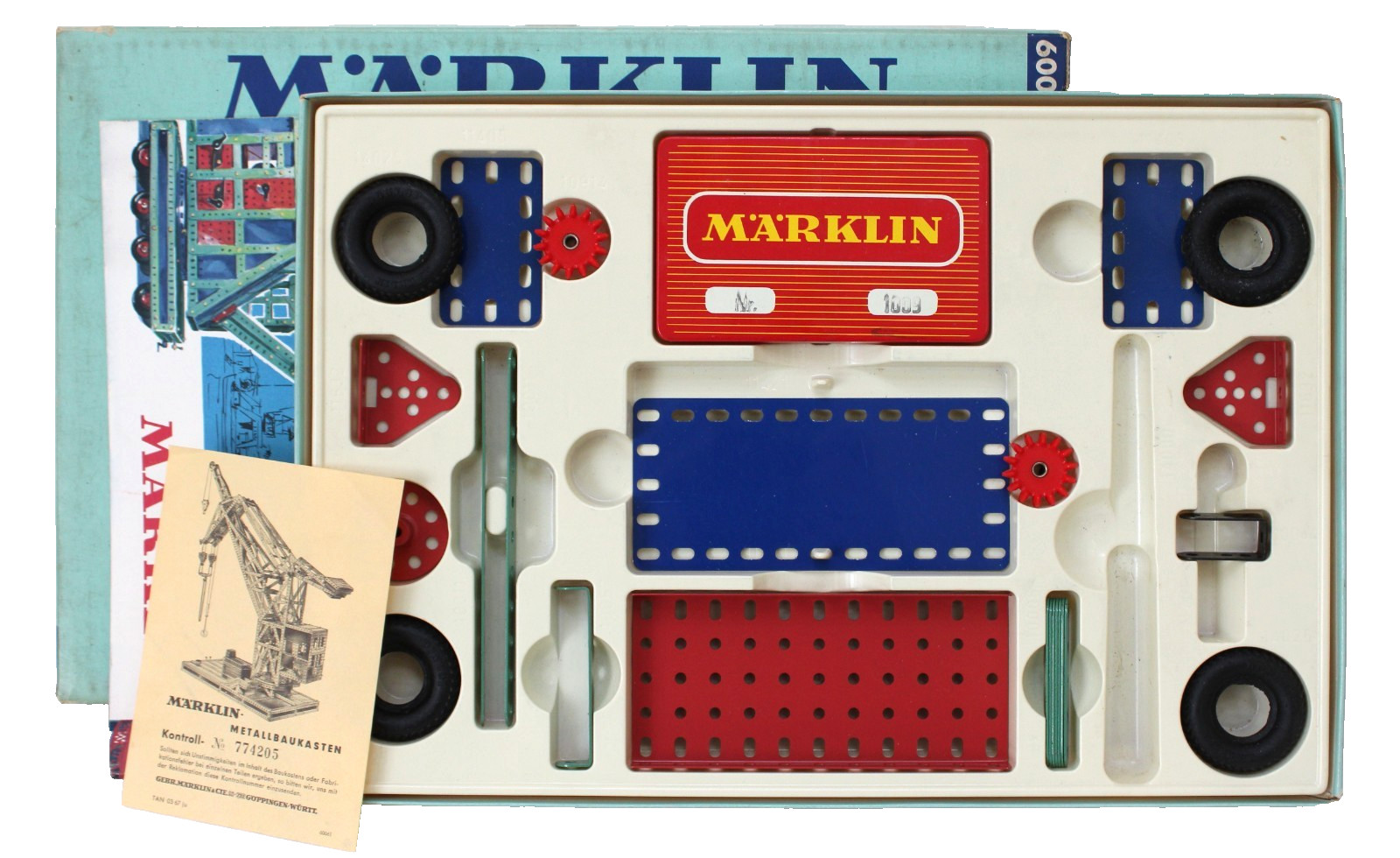 Vtg Marklin 1009 Metal Building (erector) Set West Germany 1967 NM Boxed B