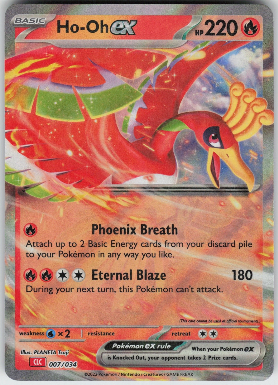 UR - 01 Holo Ho-oh ex 007/034 Classic Collection Trading Card Game Classic