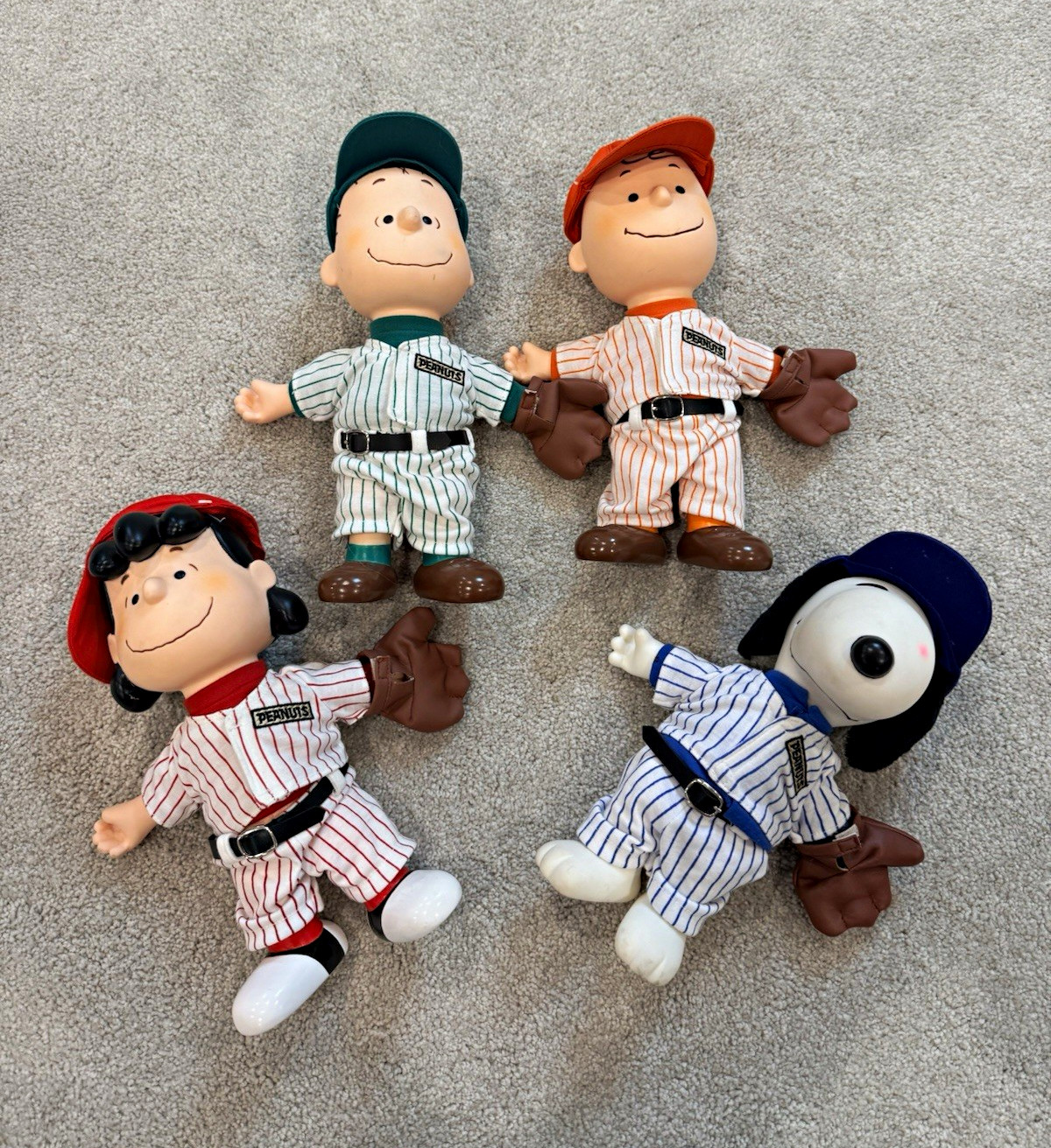 Vintage Peanuts Baseball Figure Set: Snoopy Charlie Brown Lucy-Collectible Vintage Peanuts Baseball Figure Set: Snoopy Charlie Brown Lucy-Collectible