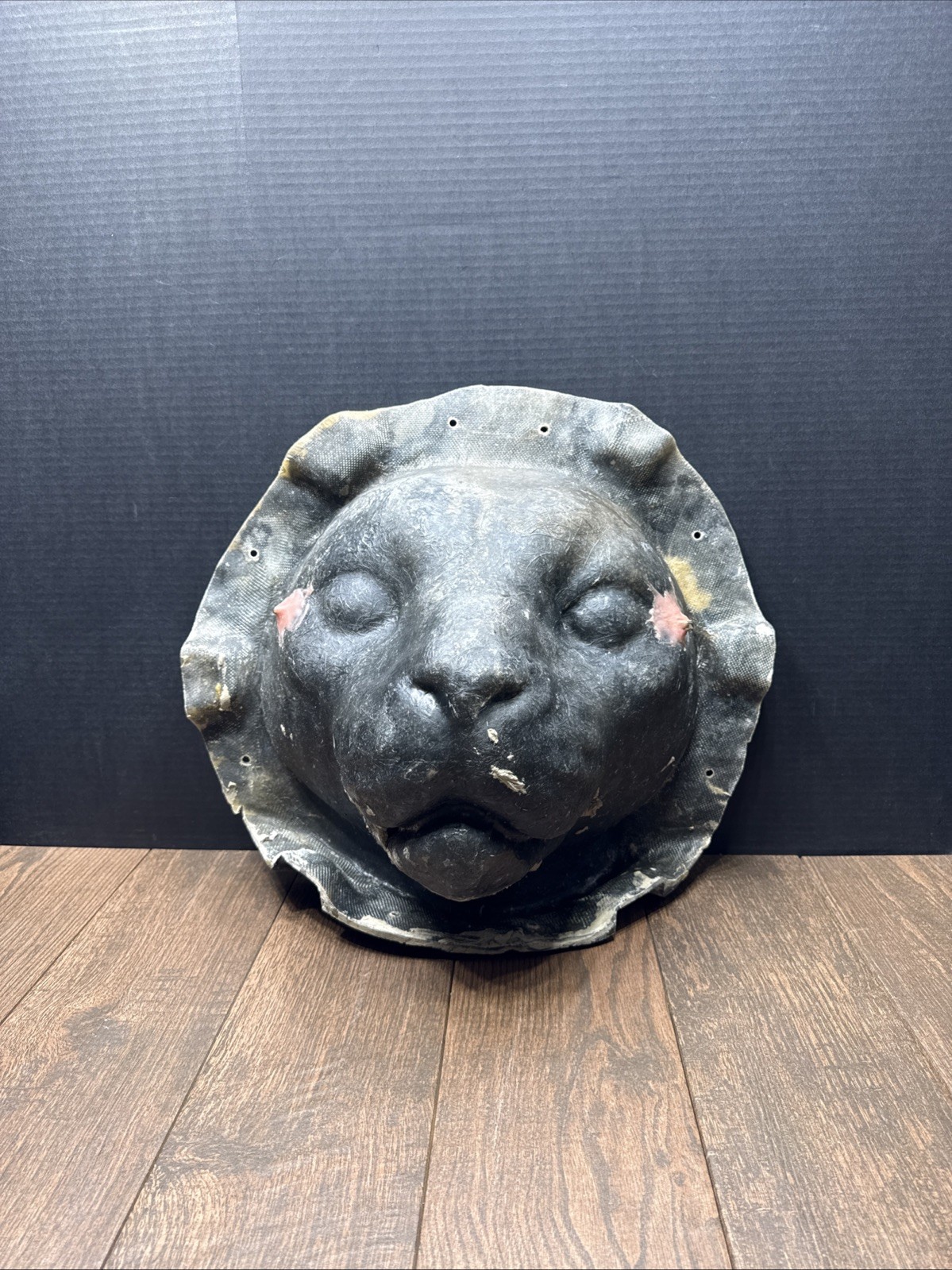 Rare Vintage Fiberglass Lion - Tiger Head Unique Oddities Collectible Rare Vintage Fiberglass Lion - Tiger Head Unique Oddities Collectible