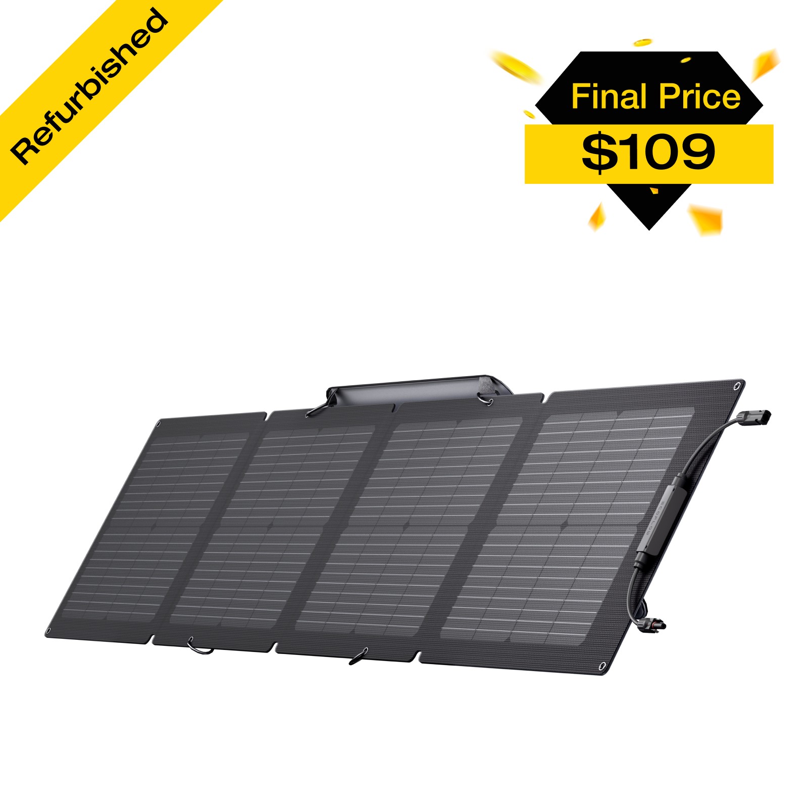 EcoFlow 110W Portable Solar Panel Foldable with Carry Case Certified Refurbished