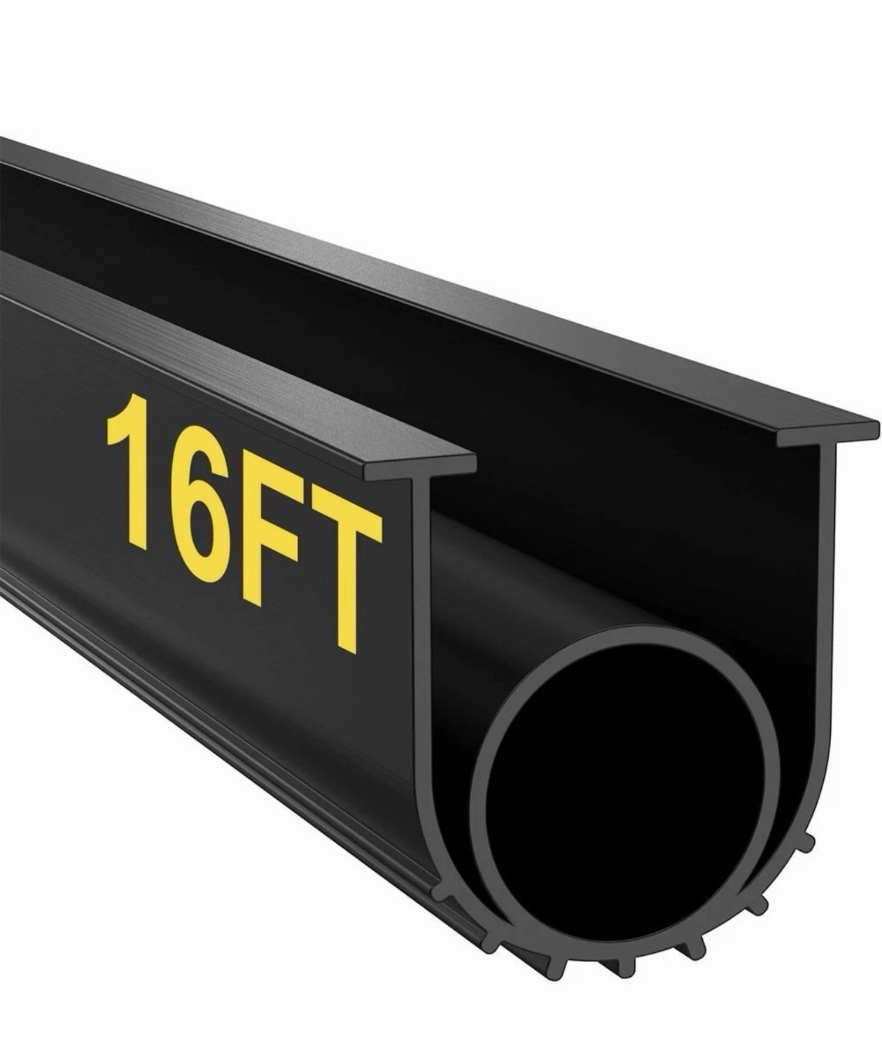 16Ft Garage Door Bottom Seals Threshold Buffering Weatherproof Sealing Rubber 16Ft Garage Door Bottom Seals Threshold Buffering Weatherproof Sealing Rubber