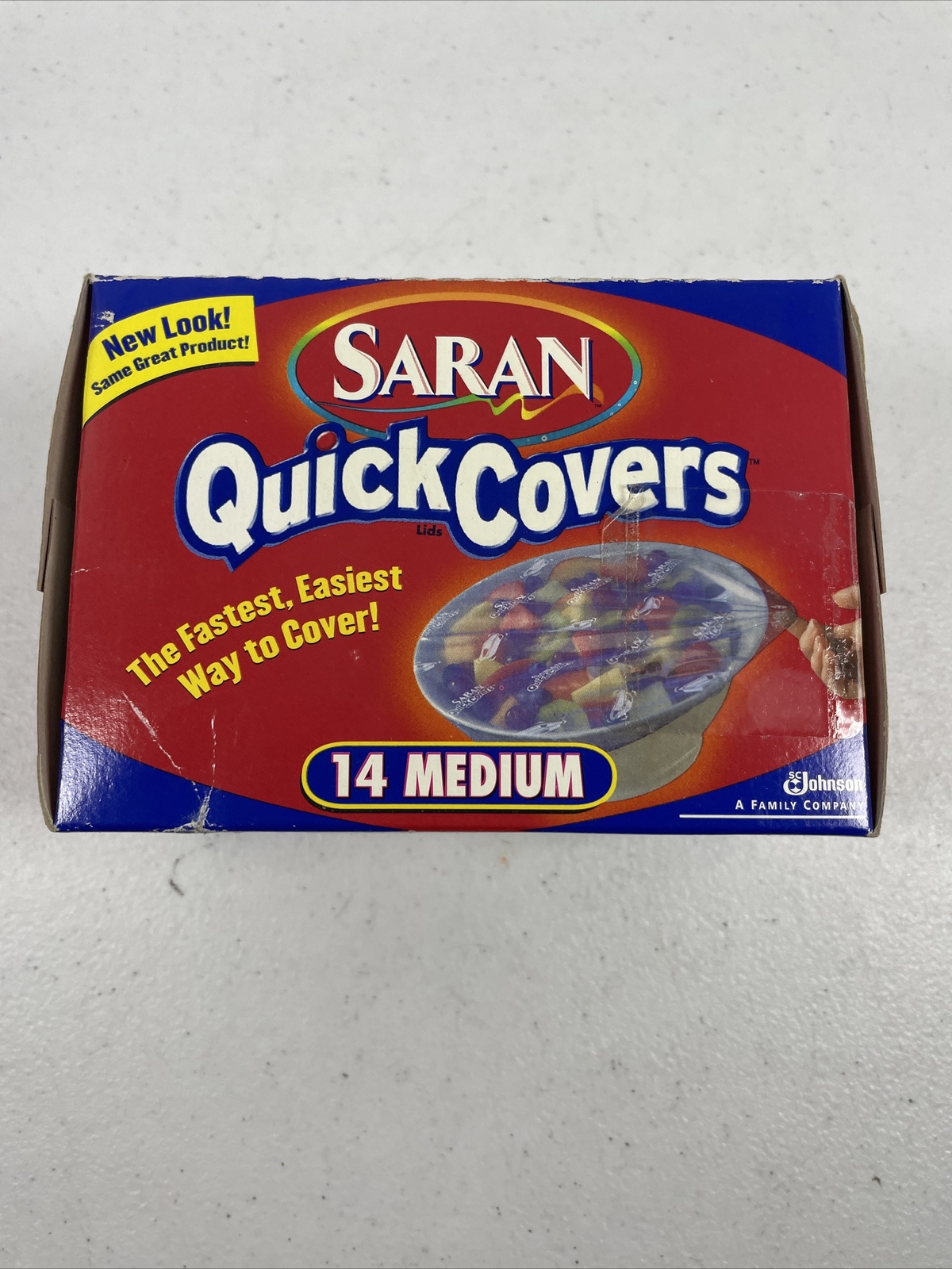 🔥 Vintage • Saran Quick Covers Lids • 14 Medium Covers • Johnson