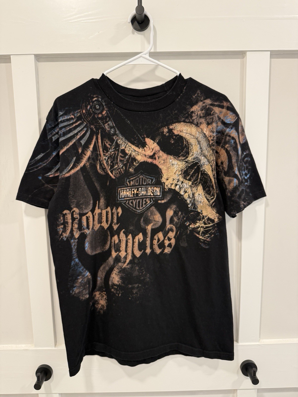 Y2K Harley Davidson Skull AOP Tee