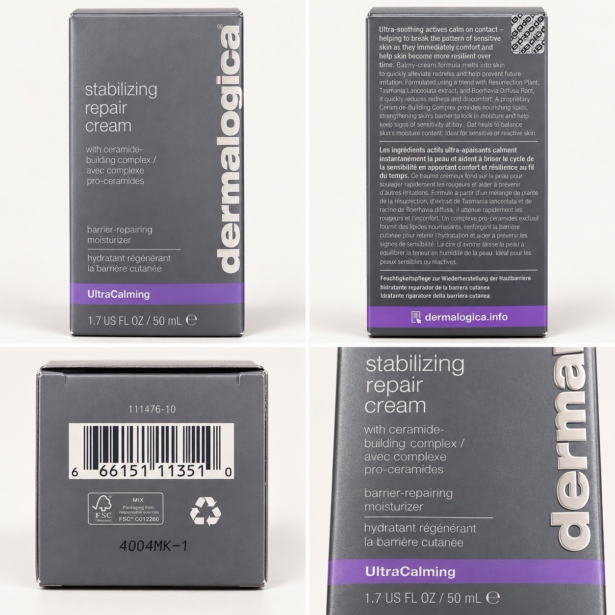 Dermalogica UltraCalming Stabilizing 1.7 fl oz Repair Cream Dermalogica UltraCalming Stabilizing 1.7 fl oz Repair Cream
