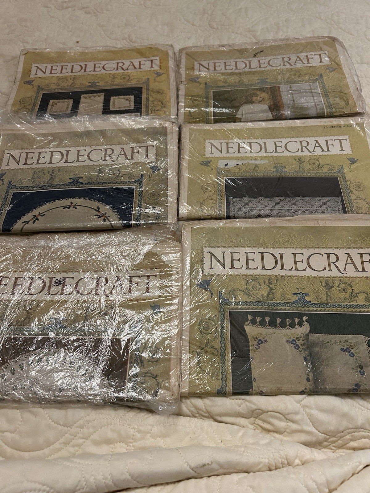 Collection Of Six (6) Antique “Needlecraft” Magazines From 1917-1921 Authentic**