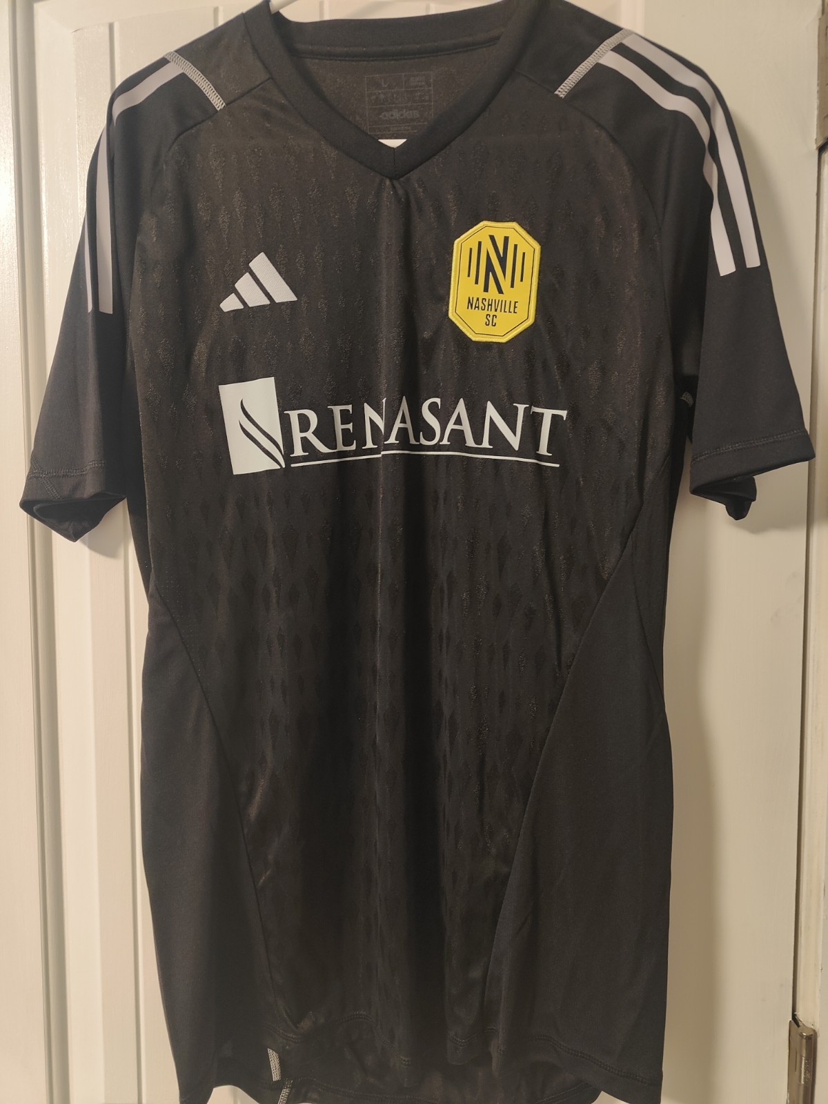 Nashville SC Goalkeeper Adidas 2023 jersey Aeoready size Large Black BNWOT