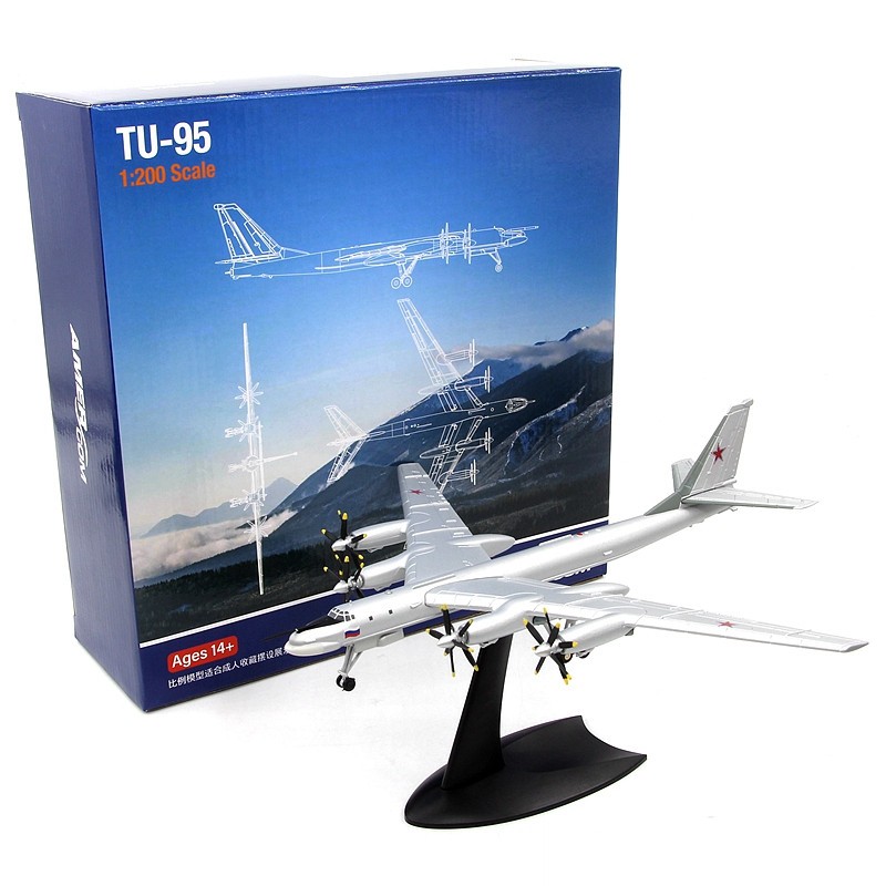 Amer 1:200 Russian TU-95 Bear Bomber Strategic Nuclear Diecast Model TU 95