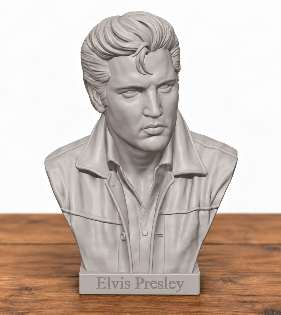 Elvis Presley Bust, Remembrance, Elvis, King of Rock and Roll, Statue, Music