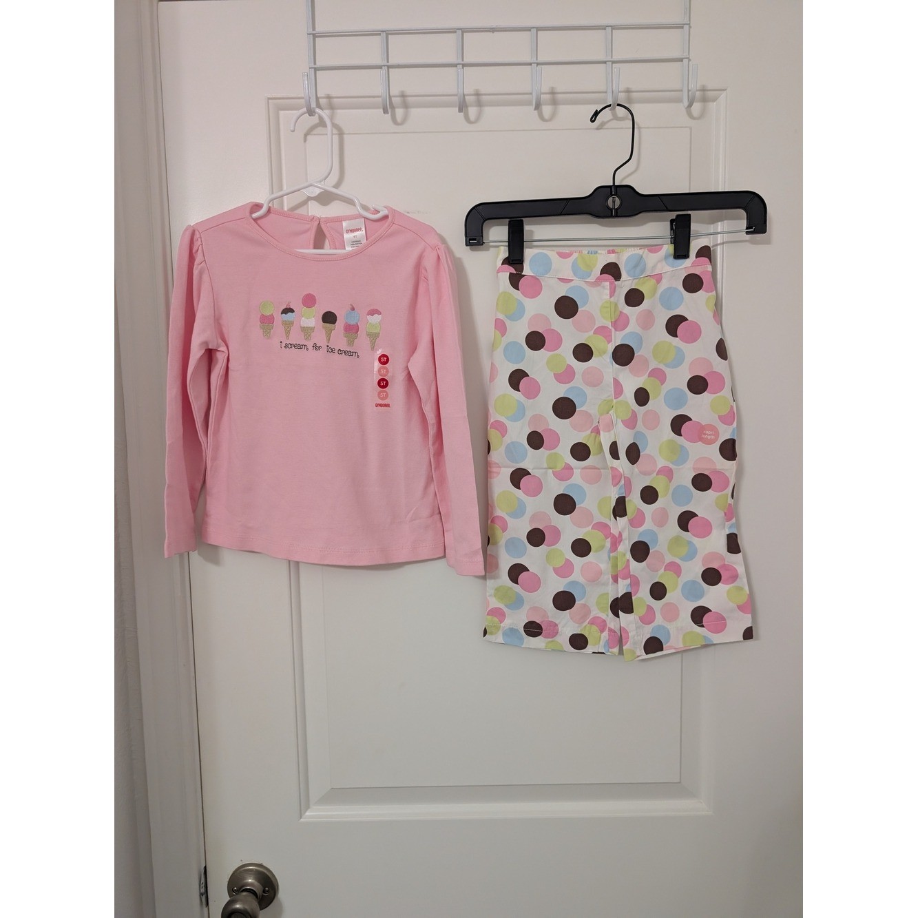 Gymboree Ice Cream Social NWT 2pc Outfit Shirt Capri Pants 5T 2007
