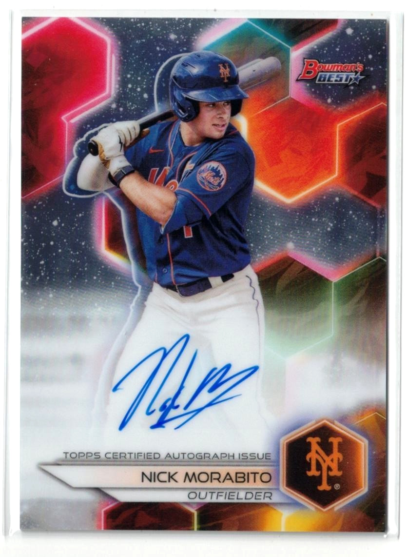 2023 Bowman's Best RC AUTO Nick Morabito New York Mets Rookie Autograph