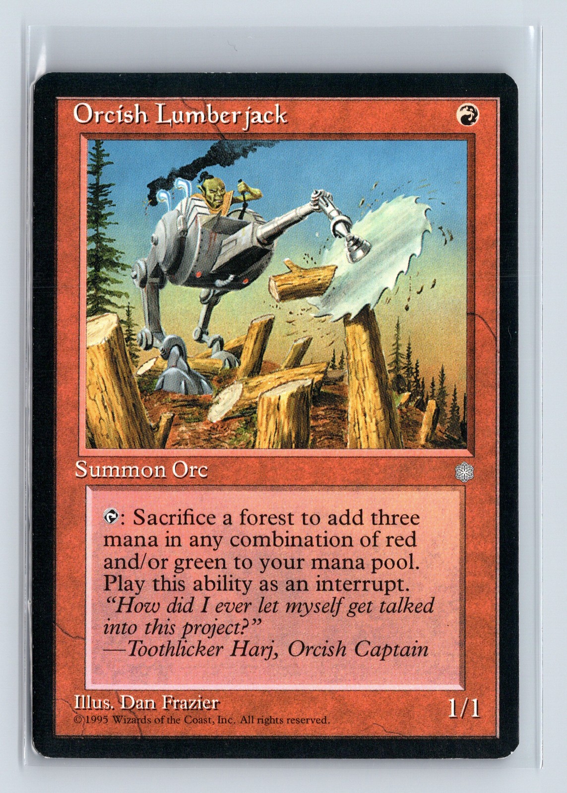 ORCISH LUMBERJACK (2x) – Ice Age – Common MTG Magic the Gathering