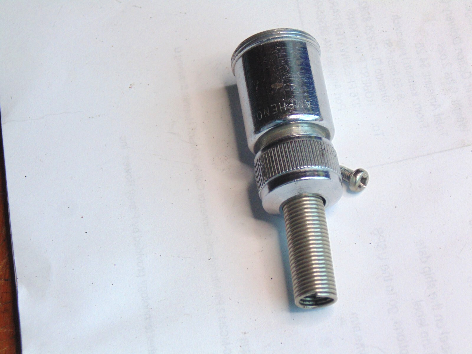 One 91-MC3F AMPHENOL, 4PIN FEMALE MIC CONNECTOR CABLE END