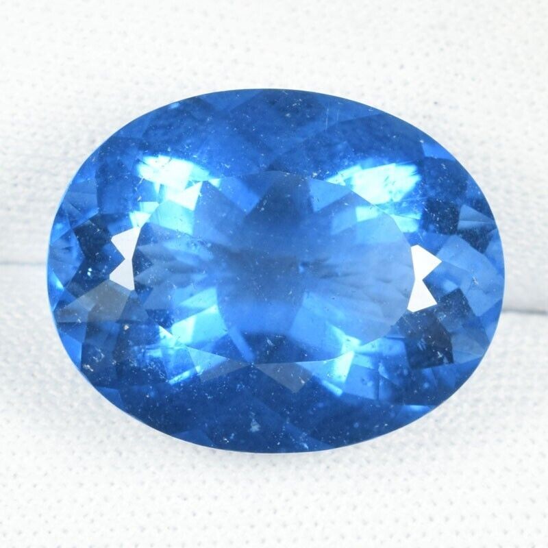 17.26 ct ULTIMATE HOT PURPLE BLUE COLOR CHANGE NATURAL FLUORITE Oval See Vdo PSQ