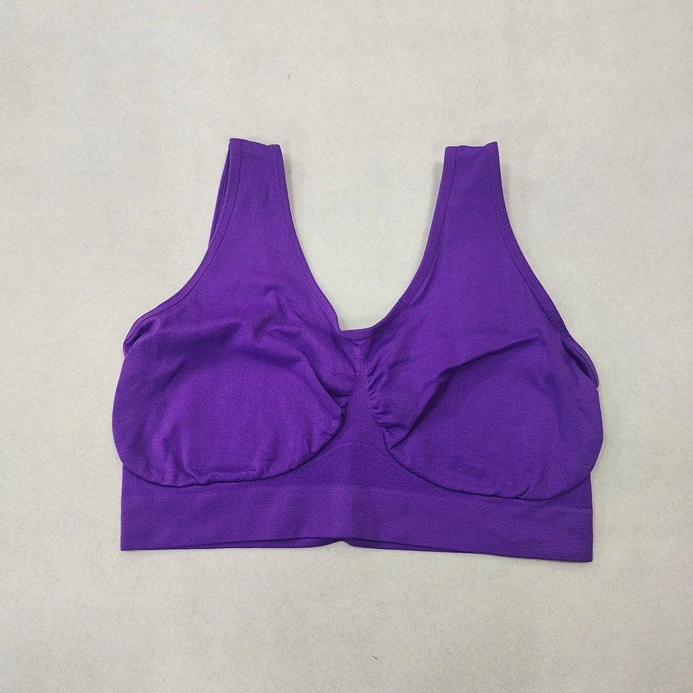 Sport Bras Seamless Wire-Free Light Support Tank Sports Yoga Sleep Bra US