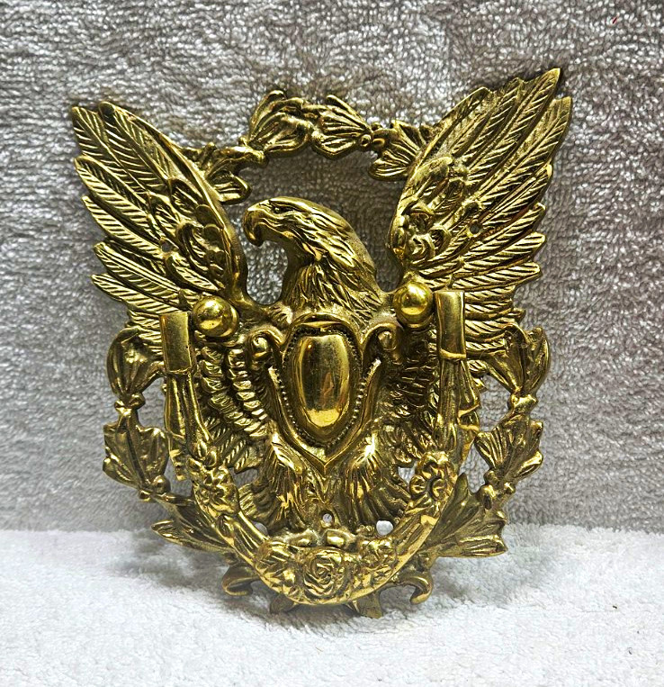 Vintage Mid-Century Brass American Federal Eagle Door Knocker – 8 Vintage Mid-Century Brass American Federal Eagle Door Knocker – 8