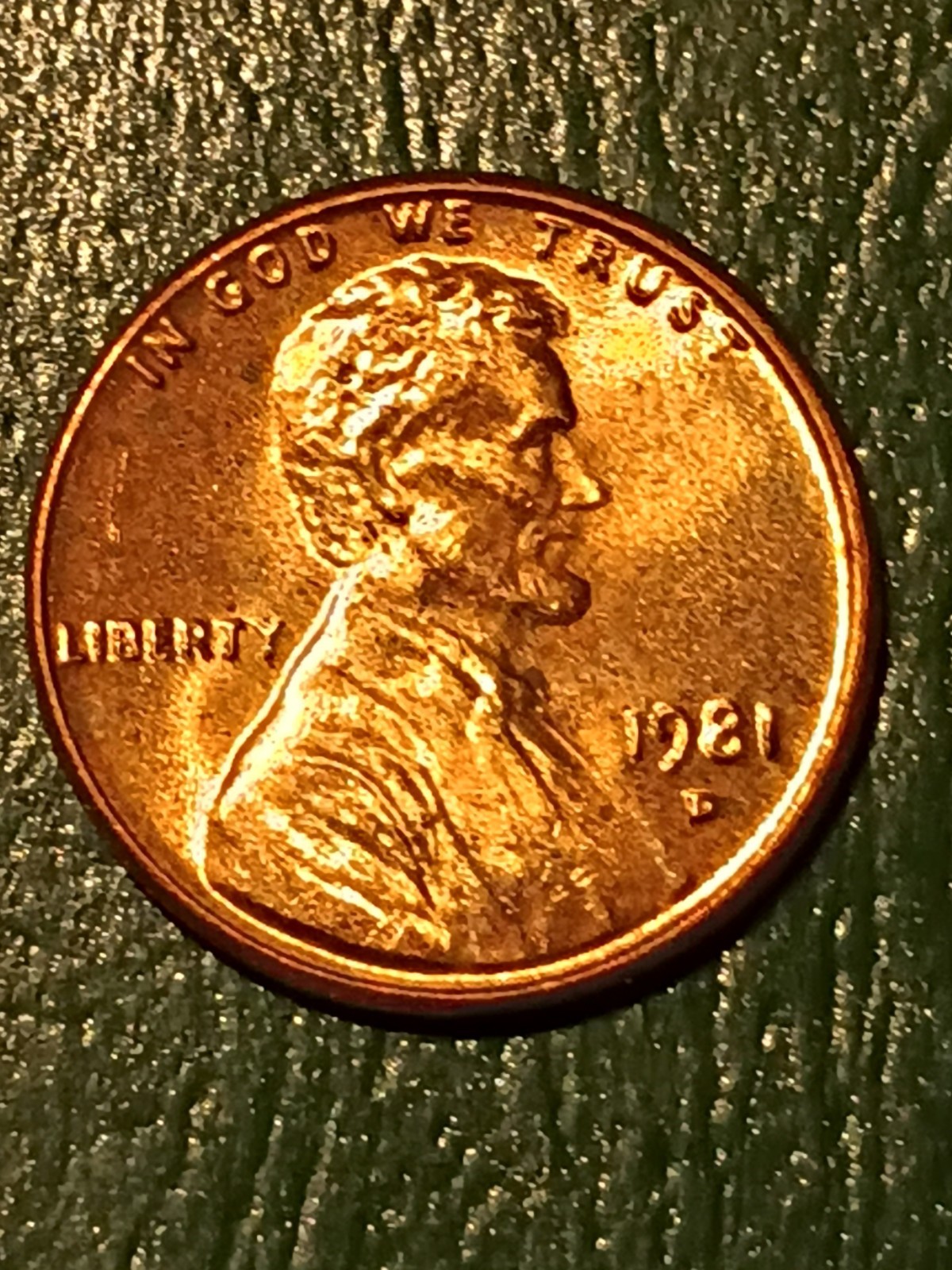 1981 d penny error