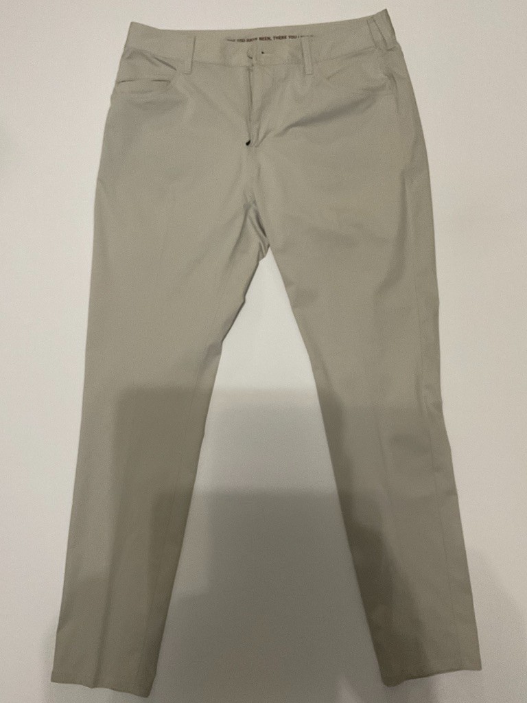 Rhone Commuter Pants Mens Size 36x32 Beige Stone Straight Stretch Chino