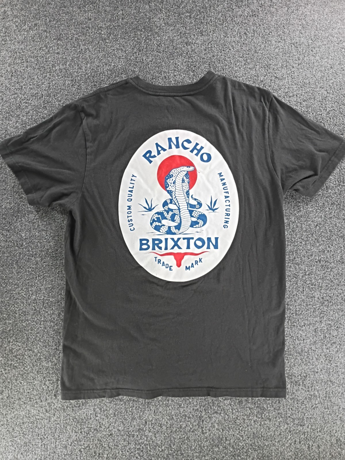 Brixton Men\'s Boot Barn Exclusive Rancho Short Sleeve Graphic T-Shirt Size Large