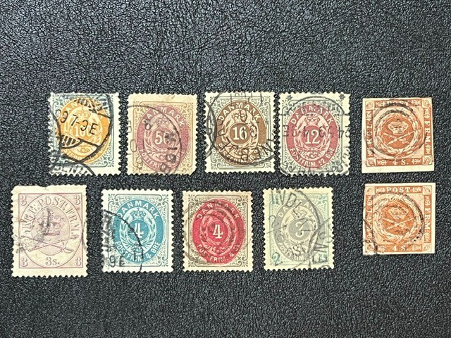 Denmark 1854-79 Group of #4.7.12.18.25-26.29-30.33-34 Used 9X6180 Denmark 1854-79 Group of #4.7.12.18.25-26.29-30.33-34 Used 9X6180
