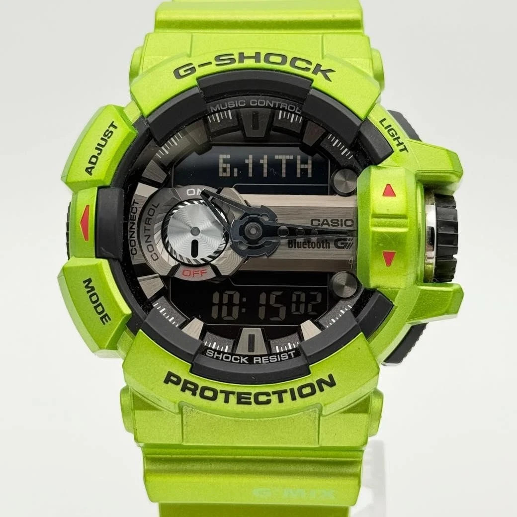 CASIO G-SHOCK GBA-400-3BJF G'MIX Bluetooth Green Digital Watch Japan In hand