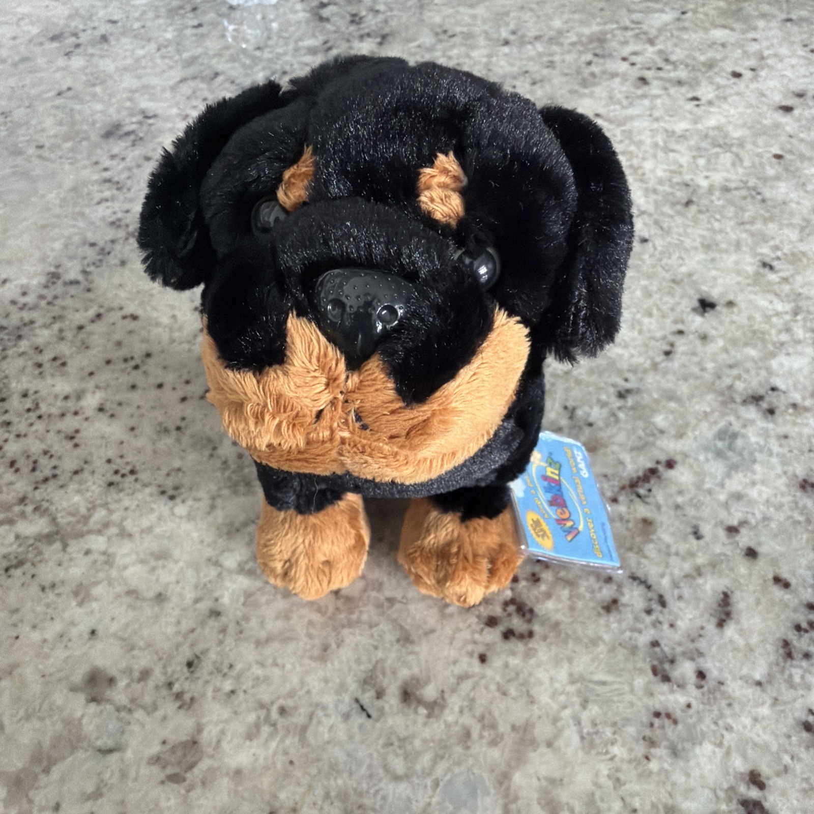 GANZ Webkinz Rottweiler Dog HM183 Plush Stuffed Animal NWT NEW unused CODE GANZ Webkinz Rottweiler Dog HM183 Plush Stuffed Animal NWT NEW unused CODE