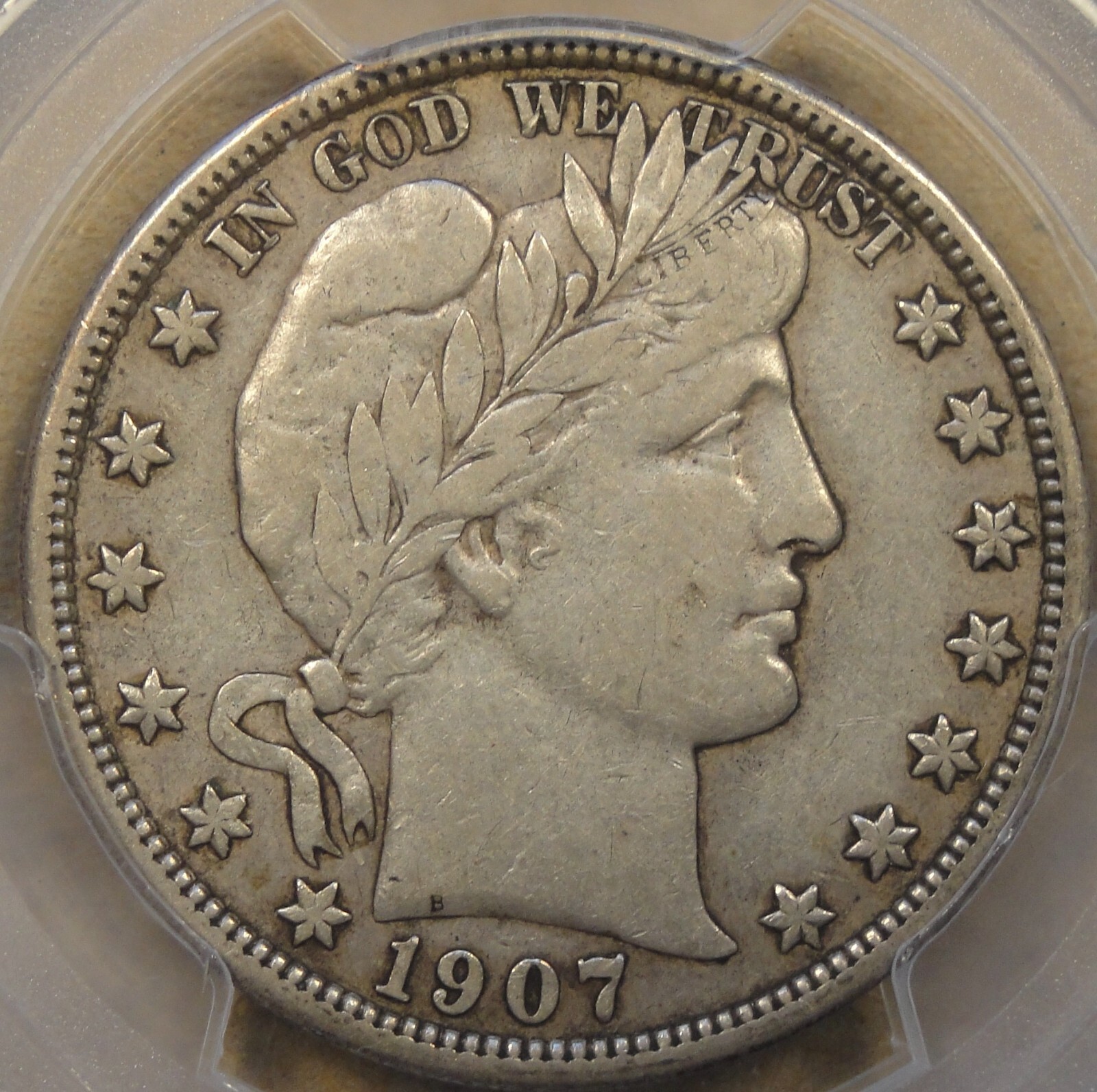 1907 Barber Half Dollar 50c PCGS Certified VF35 1907 Barber Half Dollar 50c PCGS Certified VF35