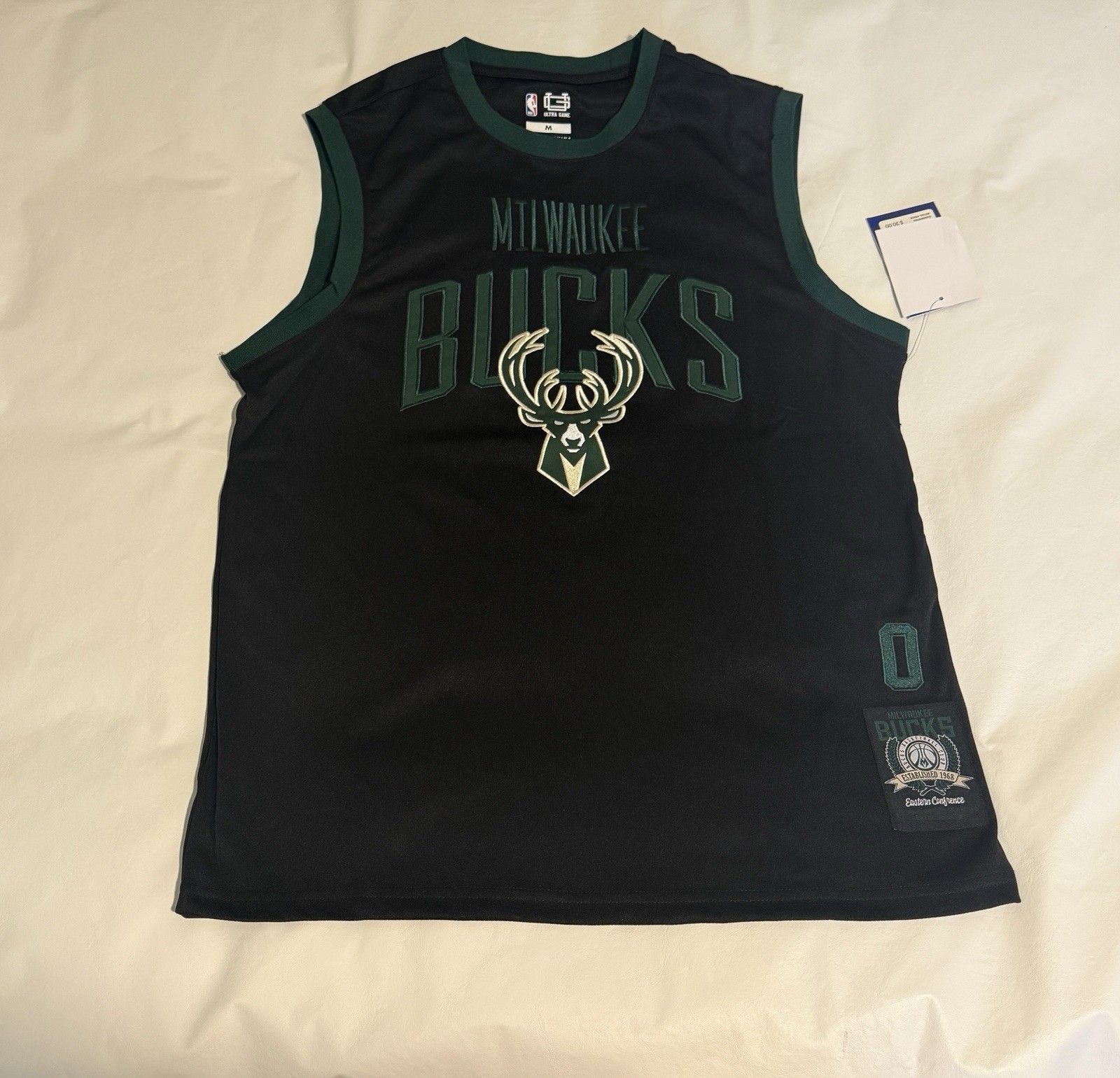 Milwaukee Bucks Damian Lillard #0 Ultra Game Black Jersey Men\'s Medium NBA NWT Milwaukee Bucks Damian Lillard #0 Ultra Game Black Jersey Men\'s Medium NBA NWT