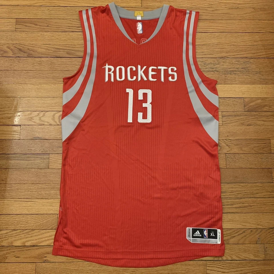James Harden Houston Rockets Adidas Rev 30 Authentic Jersey NBA Size XL+2