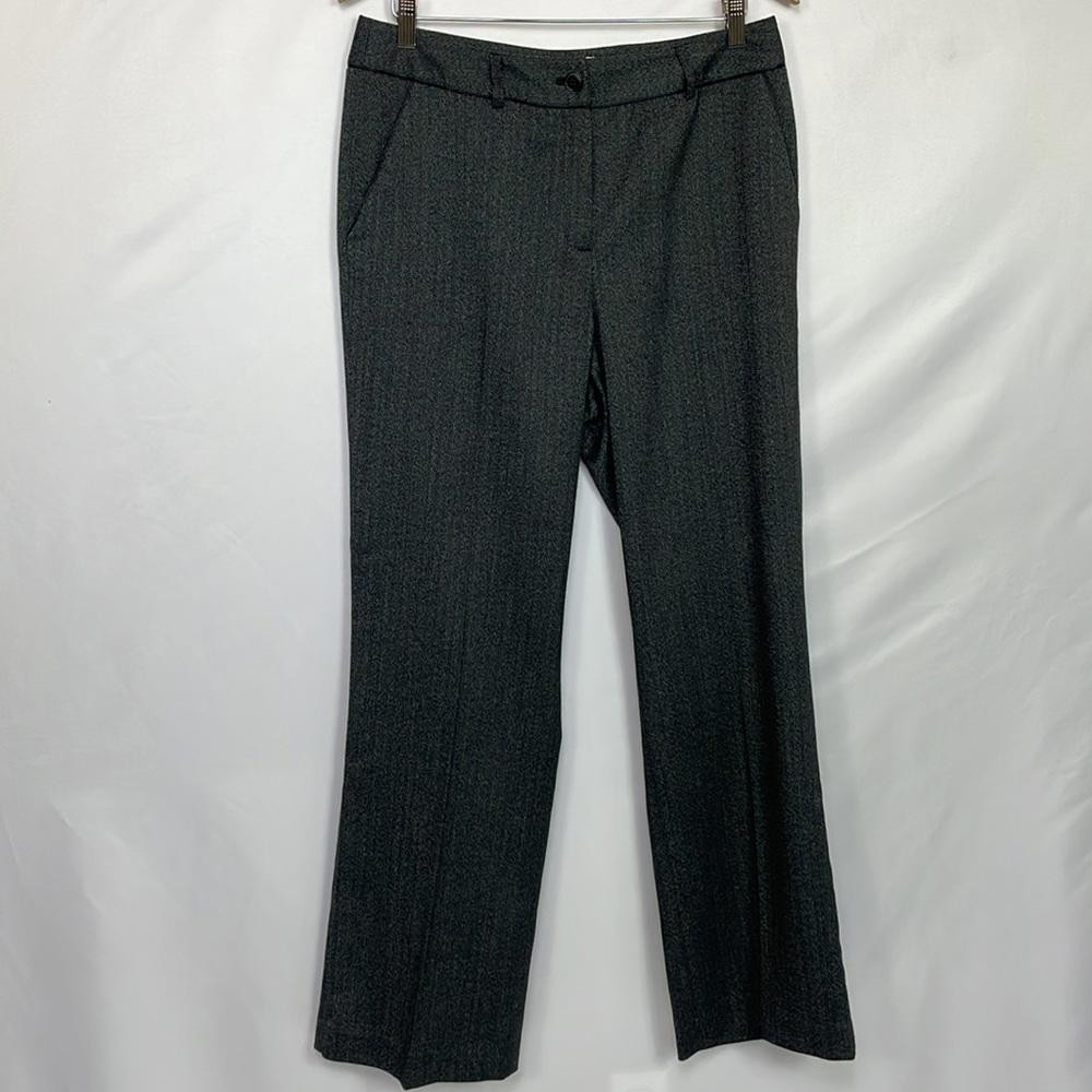 Judith Hart Women\'s Wide Leg Formal Pants Size 12 Gray High Rise