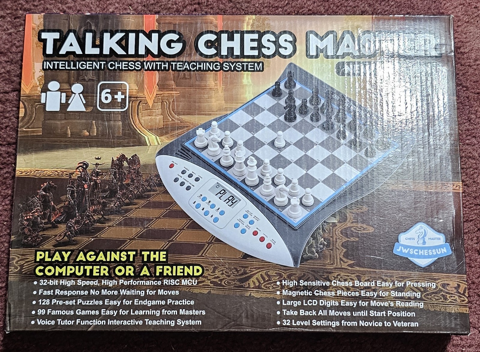 Talking Chess Master Electronic Chess Set - Electronic Chess - Brand New 