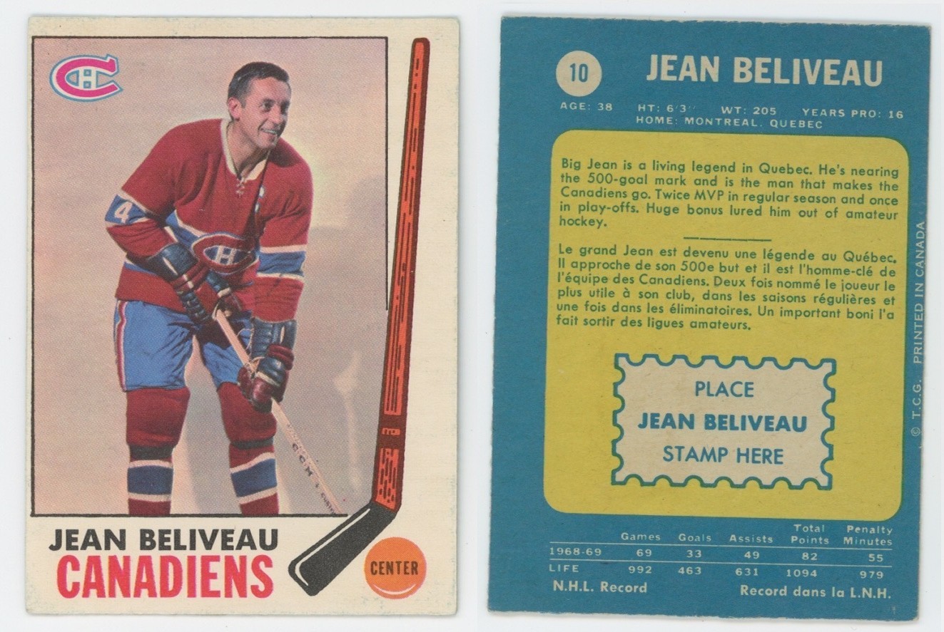 1969/70 OPC O-PEE-CHEE Hockey Card Singles 