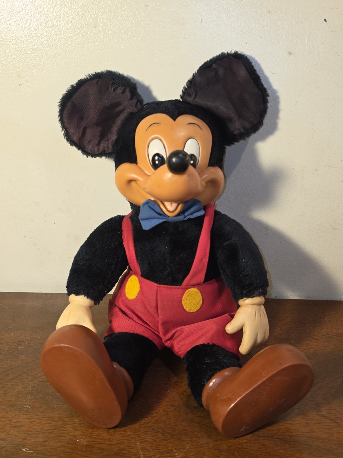 Vintage MICKEY MOUSE Applause  Plush 80\'s Rubber Vinyl Hands Face & Feet Disney