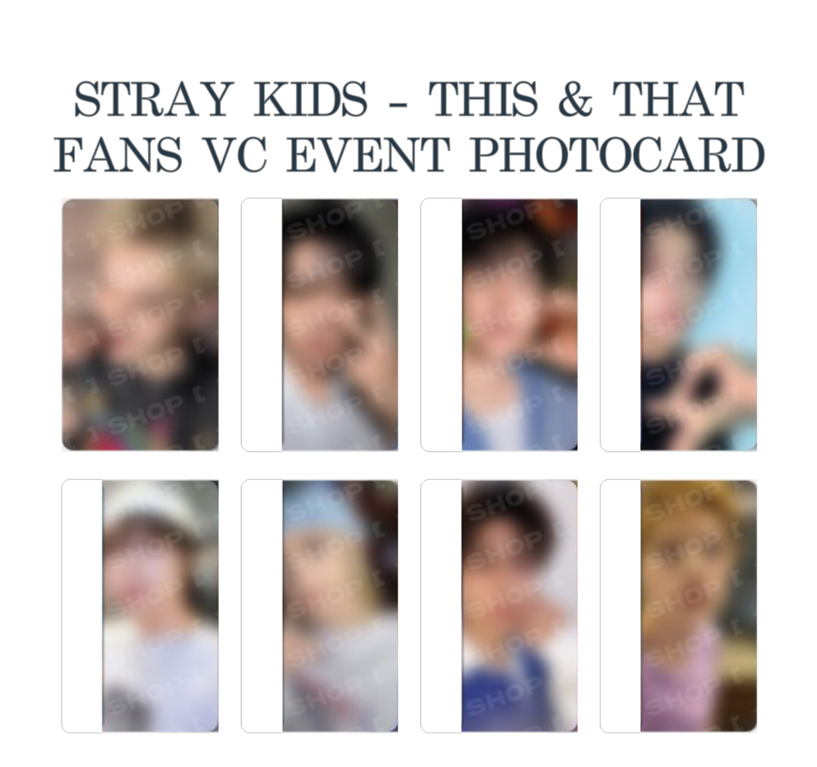 presale [STRAY KIDS] - This & That Fans Shop Video Call VC Event Photocard