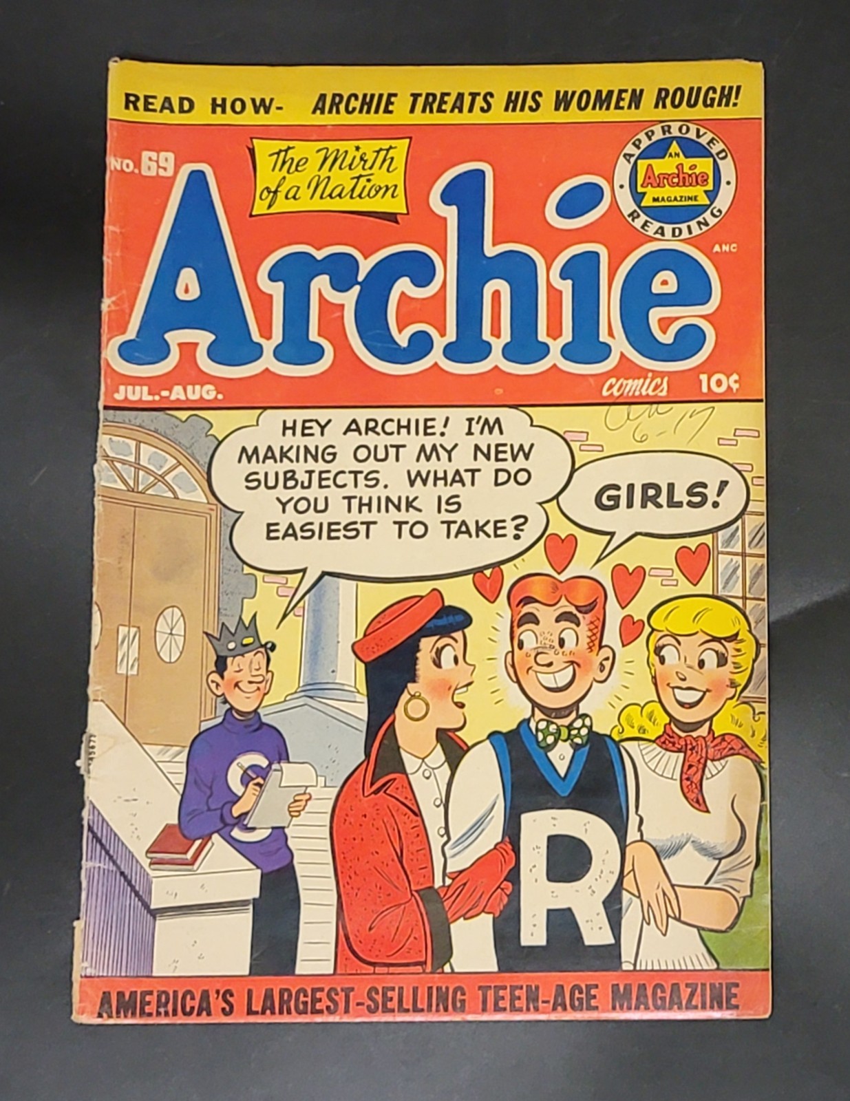 Archie (1943) #69 Bill Woggon Katy Keene - Cover Detached At Bottom Staple GD/VG