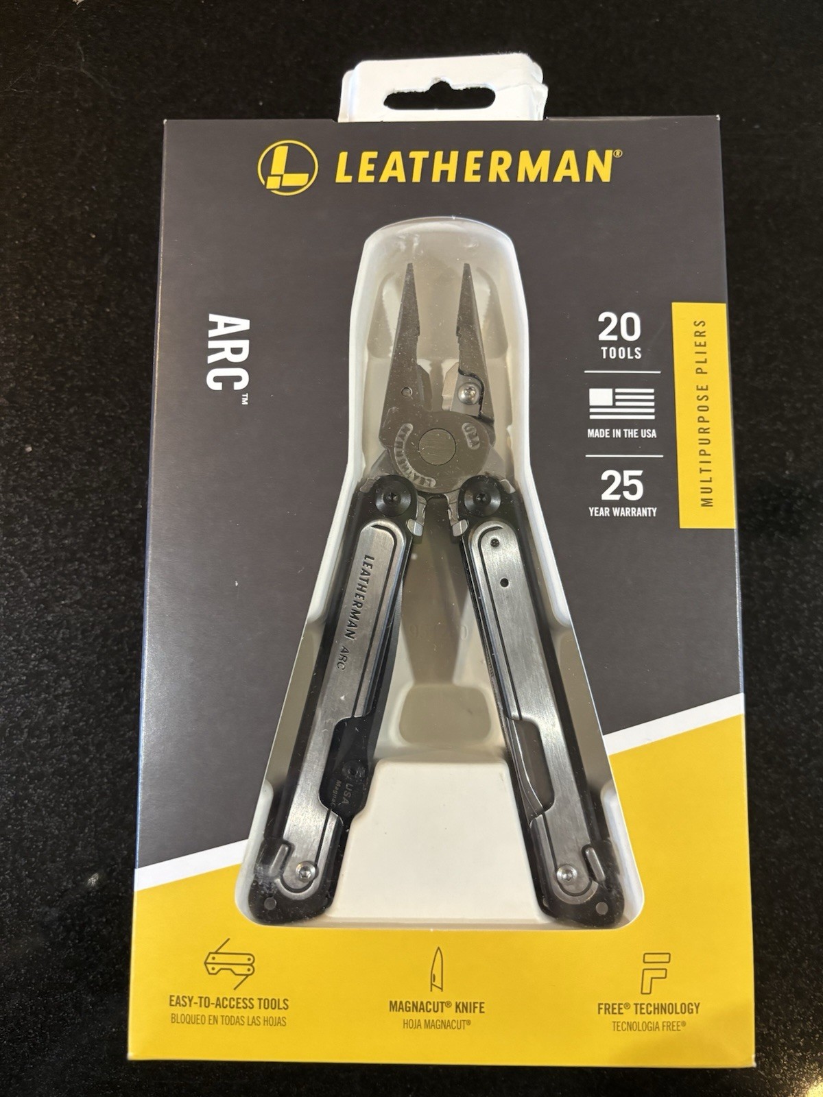 NIB Leatherman Arc Multi-Tools - Black DLC & Stainless Steel NIB Leatherman Arc Multi-Tools - Black DLC & Stainless Steel