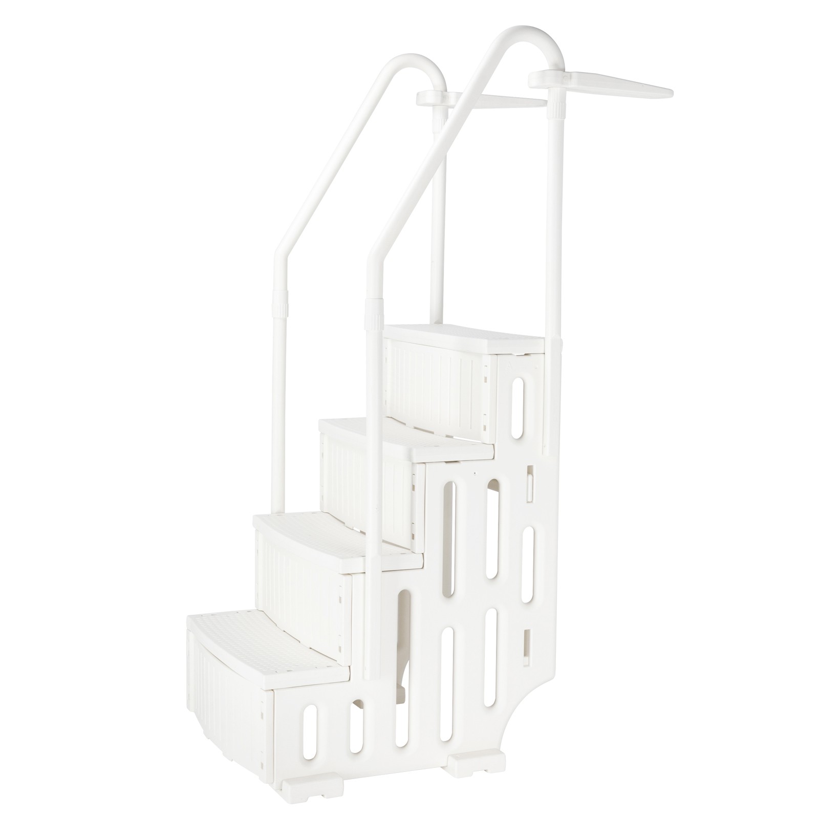 Pool Stair Ladder with 4 Steps and 2 Handrails for Above Ground Swimming Pool