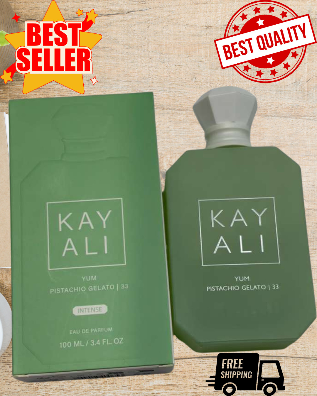 NEW&SEALED Yum Pistachio Gelato INTENSE EDP SPRAY 33 by KAYALI 3.4 oz 100ml