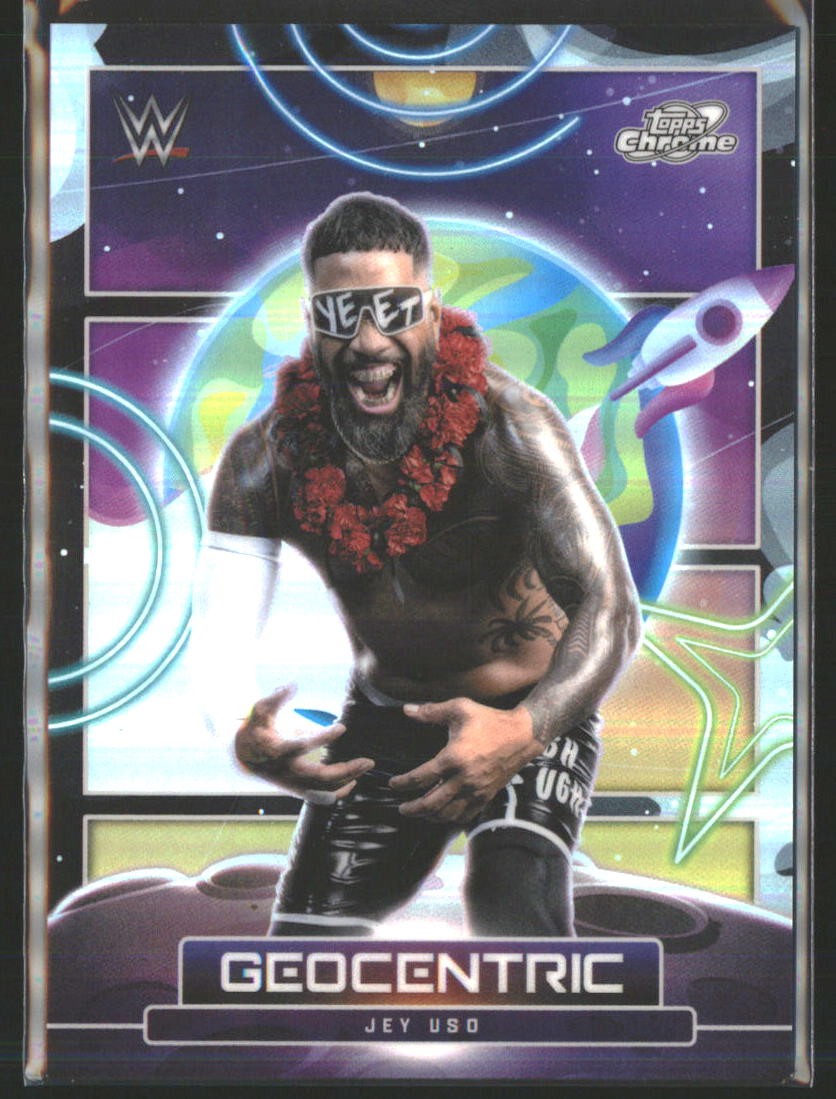 2026 Topps Chrome Cosmic WWE Jey Uso Geocentric