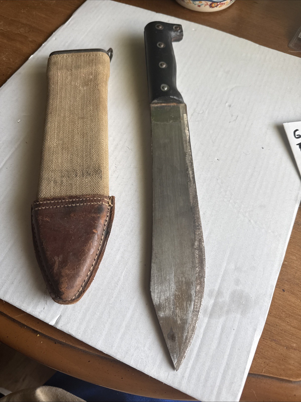 World War I 1918 Knife& Brauer Bros Scabbard. Vintage. World War I 1918 Knife& Brauer Bros Scabbard. Vintage.