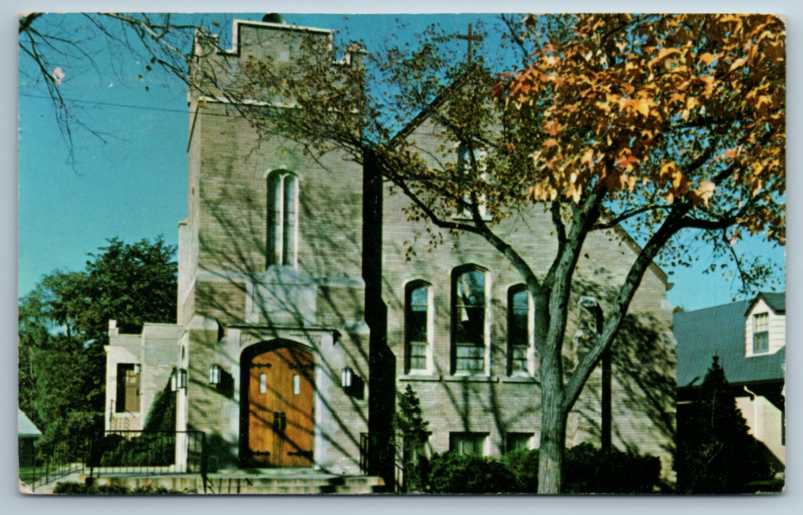 Immanuel Ev Lutheran Church Waukegan Illinois IL Chrome Postcard July 1960s Immanuel Ev Lutheran Church Waukegan Illinois IL Chrome Postcard July 1960s