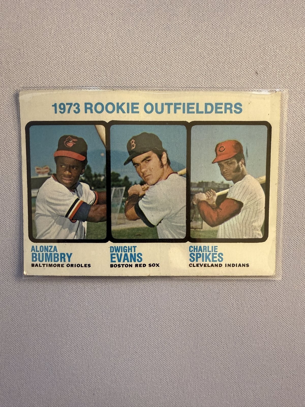 1973 Topps #614 Rookie Outfielders Dwight Evans RC Al Bumbry High Number Red Sox