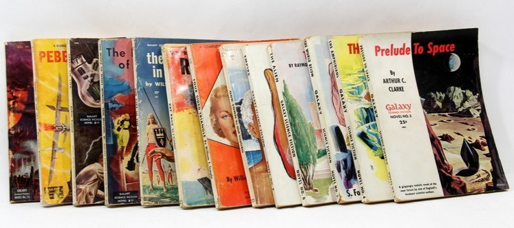 Galaxy Science Fiction Novels #3-15 Vintage Consecutive Lot (13) Asimov Clarke
