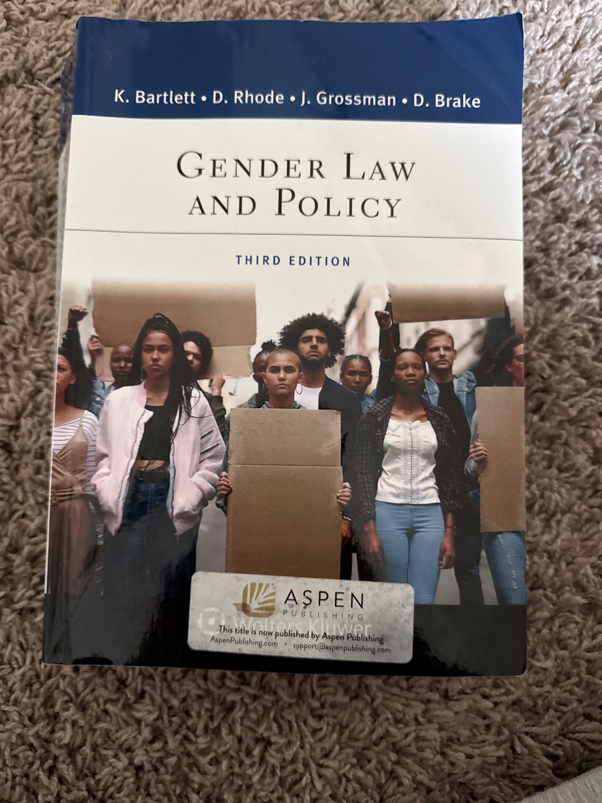 Aspen Criminal Justice Ser.: Gender Law and Policy by Joanna L. Grossman,...