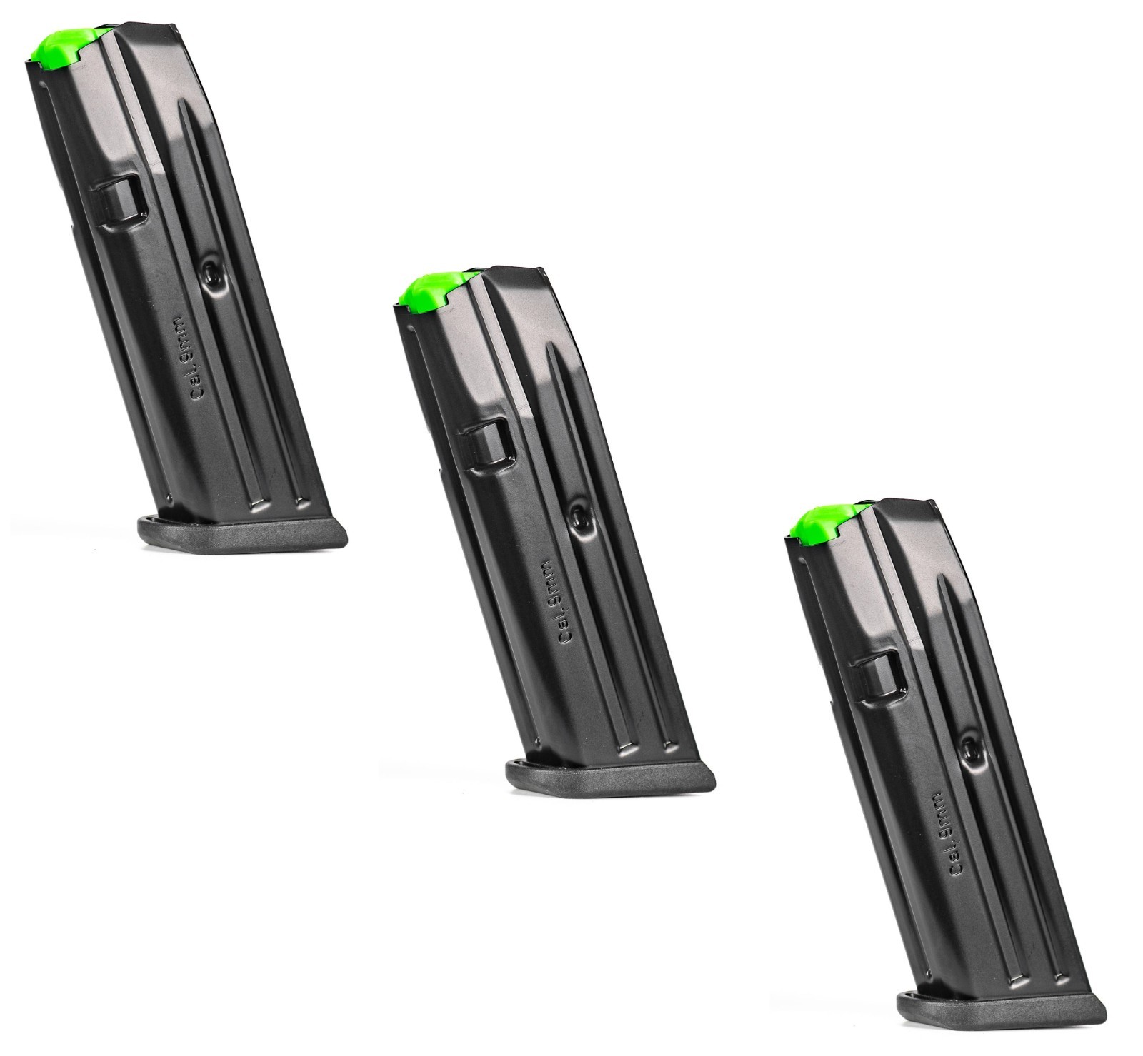 MEC-GAR 3 Pack Steel 10rd Magazines for Compact GLOCK G19 9mm Pistol