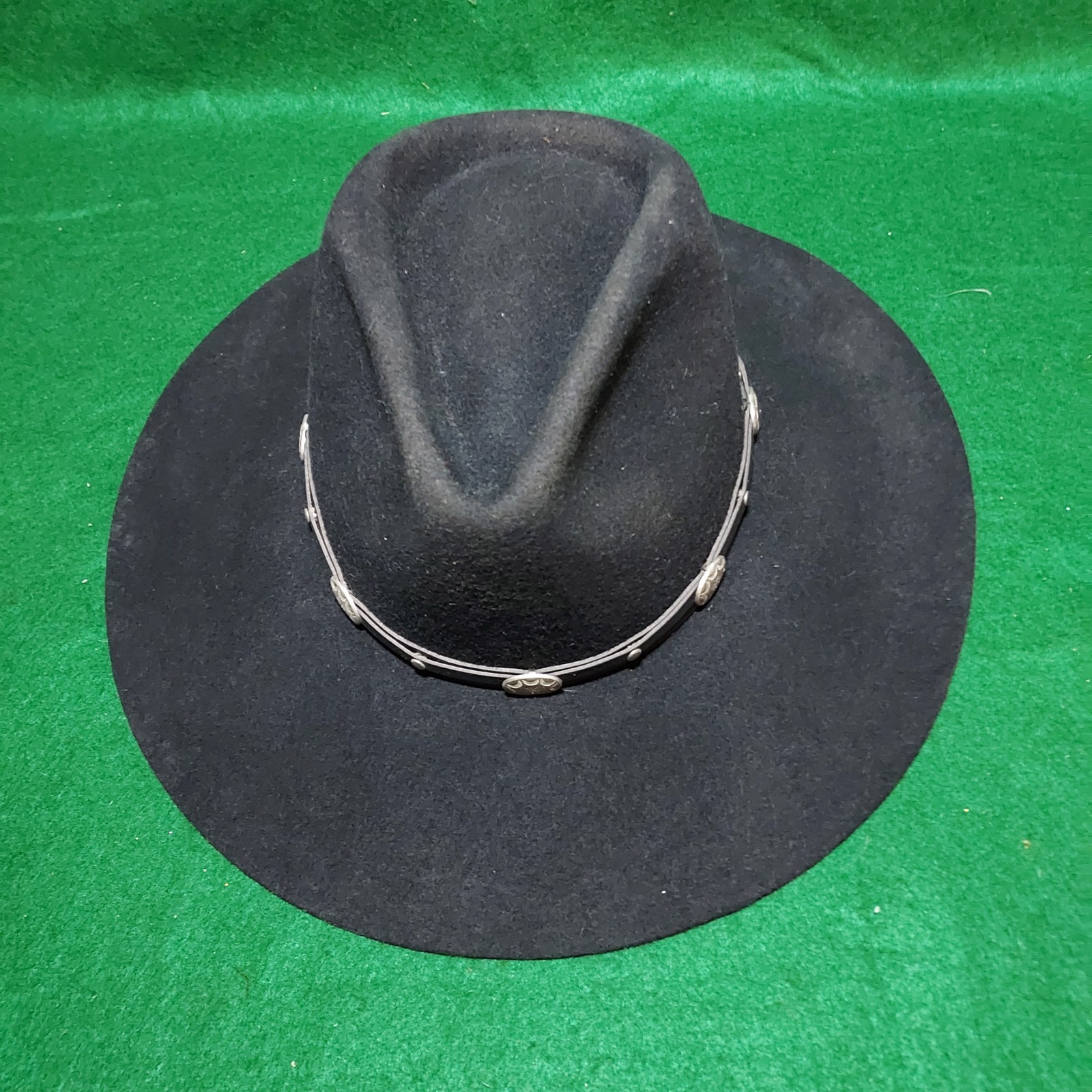 Bradford Western by Resistol Black Cowboy Hat XX Premium Wool Felt size 7 R USA