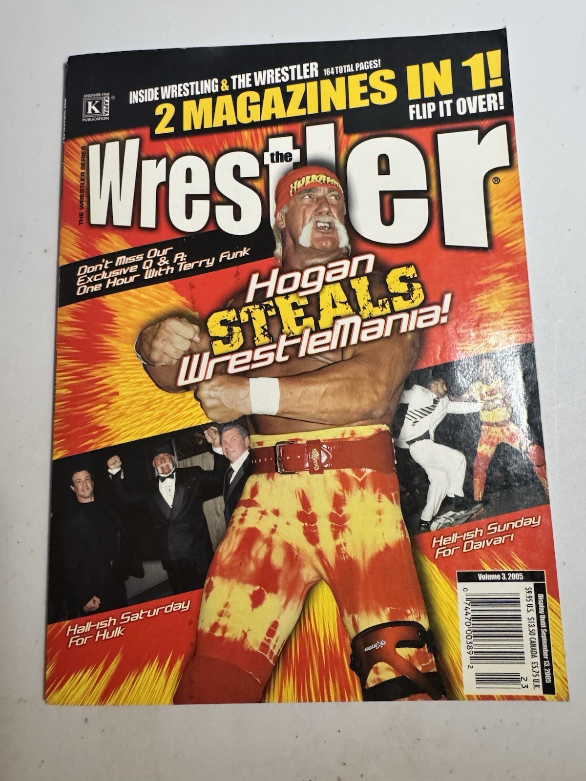 Inside Wrestling & The Wrestler Vol.3  2005 2 in 1 Magazine Hogan WrestleMania